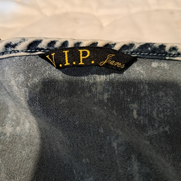 V.I.P. Jeans full front zip denim mini dress - Picture 6 of 13